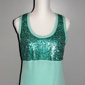 Donna Morgan, aqua cocktail dress - EUC